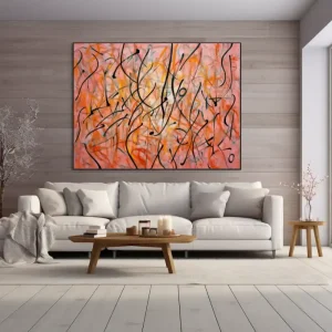 Abstract image with visual record of movement