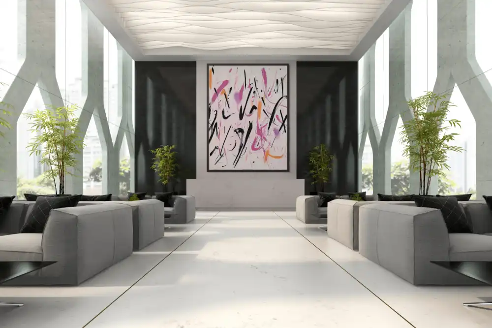 BAREVNÉ STOPY - ABSTRAKTNÍ OBRAZ (DAA 181) 9 Design abstract wall painting in modern style with energetic colors