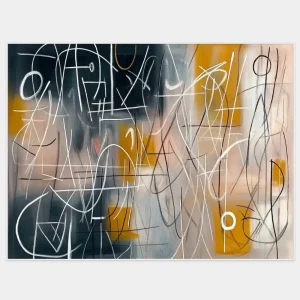 Abstraktní umění jsou emoce na plátně vyjádřené skrze dynamické linie a teplé odstíny