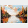 PODZIMNÍ ŘEKA - IMPRESIONISTICKÝ OBRAZ (EIA 704)