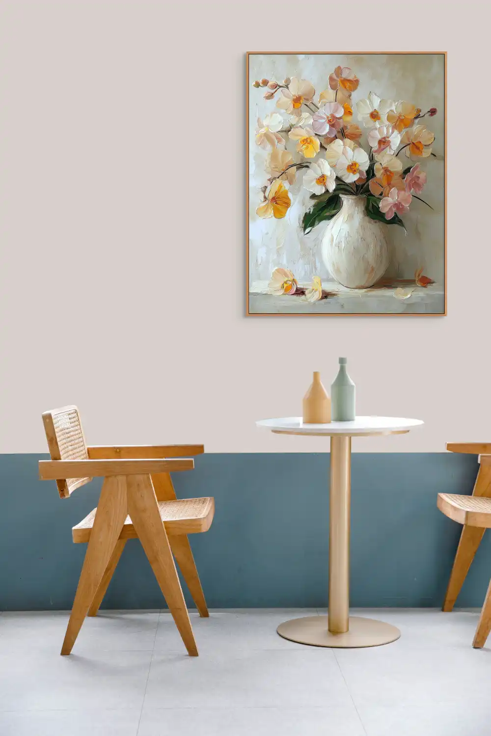 NEŽNÁ KRÁSA ORCHIDEJÍ - REALISTICKÝ OBRAZ (ERA 614) 4 Obrazy orchidejí v realistickém stylu s jemnou texturou a přirozenou elegancí