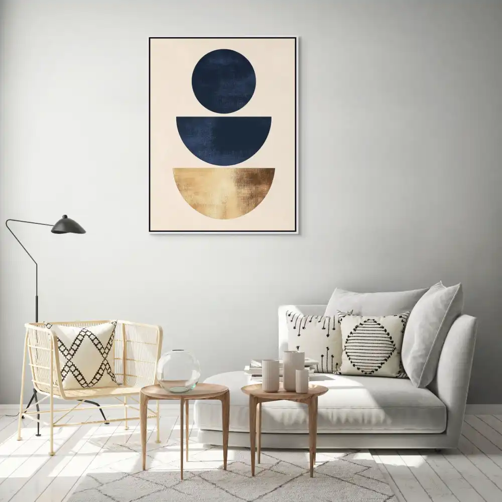 STUPNĚ ROVNOVÁHY - MINIMALISTICKÝ OBRAZ (EMA 201) 5 Minimalistický obraz geometrických forem
