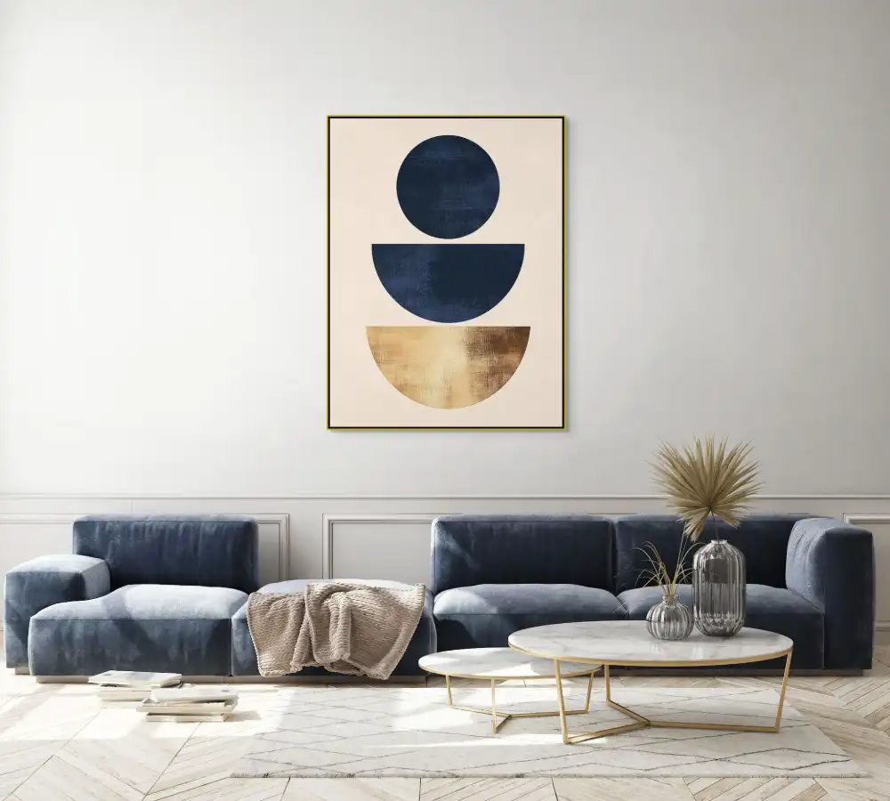 STUPNĚ ROVNOVÁHY - MINIMALISTICKÝ OBRAZ (EMA 201) 6 Minimalistický obraz geometrických forem