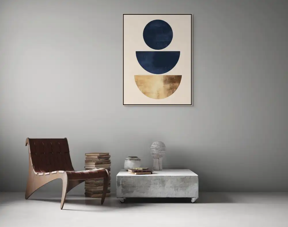 STUPNĚ ROVNOVÁHY - MINIMALISTICKÝ OBRAZ (EMA 201) 7 Minimalistický obraz geometrických forem