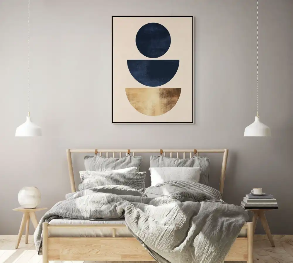 STUPNĚ ROVNOVÁHY - MINIMALISTICKÝ OBRAZ (EMA 201) 9 Minimalistický obraz geometrických forem