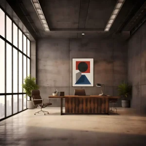 Minimalistický obraz s designovou čistotou