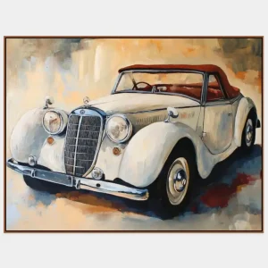 Obraz auta Mercedes v bílé barvě