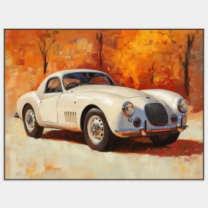 Obraz s historickým automobilem