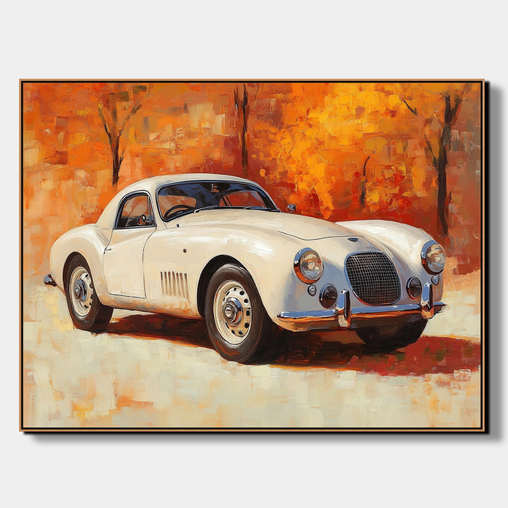 PODZIMNÍ ELEGANCE - REALISTICKÝ OBRAZ (ARA 620) 1 Obraz s historickým automobilem