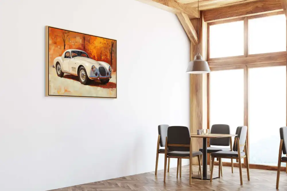 PODZIMNÍ ELEGANCE - REALISTICKÝ OBRAZ (ARA 620) 8 Obraz s historickým automobilem