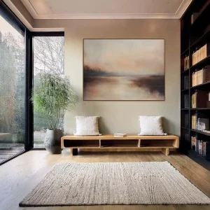 artonlie - painting for bedroom with gentle landscape in muted colours for a calm interior