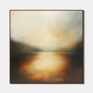 artonlie - painting for bedroom above the bed in soft tones evoking peace and harmony