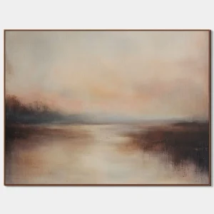 artonlie - painting for bedroom with gentle landscape in muted colours for a calm interior