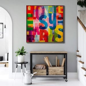 artonline – moderní dekorace do bytu s barevnou typografií