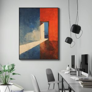 artonline – obrazy do obýváku s abstraktním motivem otevřeného průchodu