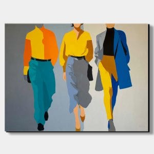 artonline – Jednoduché obrazy s figurálními postavami v moderní kompozici