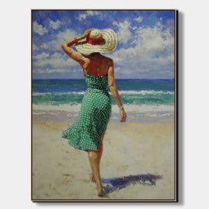 Vítr od moře – dekorace na zeď do chodby s motivem pláže