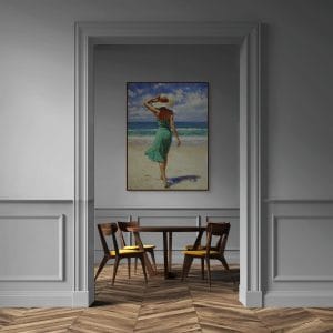 Vítr od moře – dekorace na zeď do chodby s motivem pláže