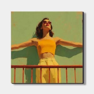 velké obrazy na zeď Slunce na balkoně