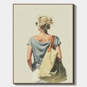 Na cestě – malované obrazy na plátně s ženskou postavou