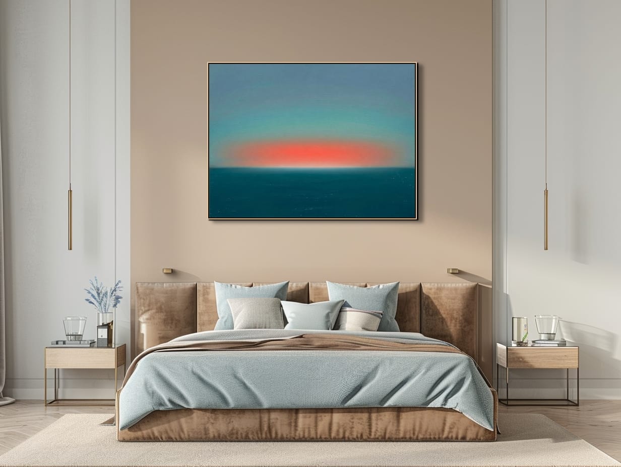 MEZI DNEM A NOCÍ - BA 03 3 Obraz moře a horizontu Mezi dnem a nocí – BA 03 | originální malba