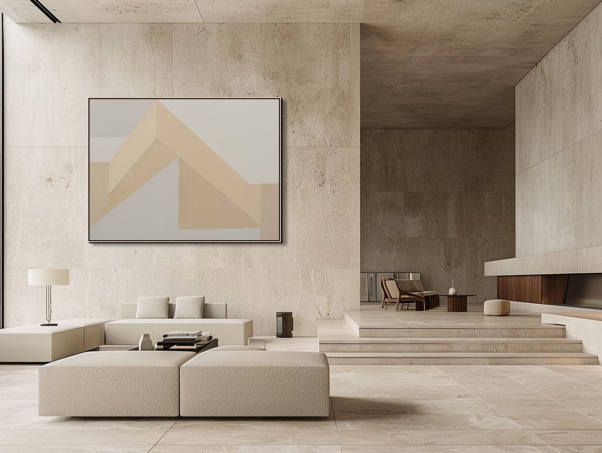 NA HRANĚ SVĚTLA II.- AG 06 5 Architektonická abstraktní malba Na hraně světla II – AG 06 geometrický obraz