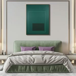 Zelená geometrická abstrakce Zelená geometrie – BA 04