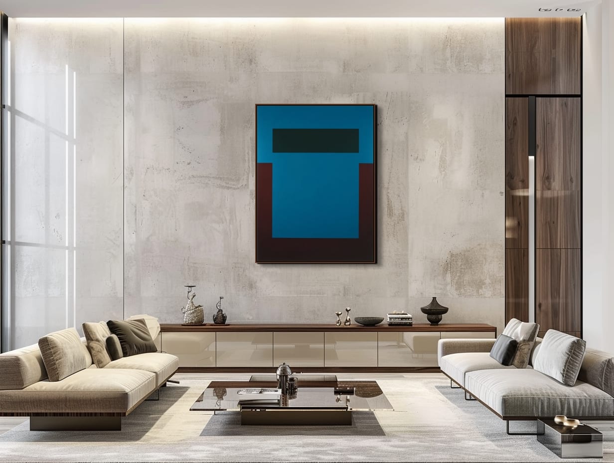 PRÁH PROSTORU - BA 08 4 Moderní abstraktní obraz do interiéru Práh prostoru – BA 08