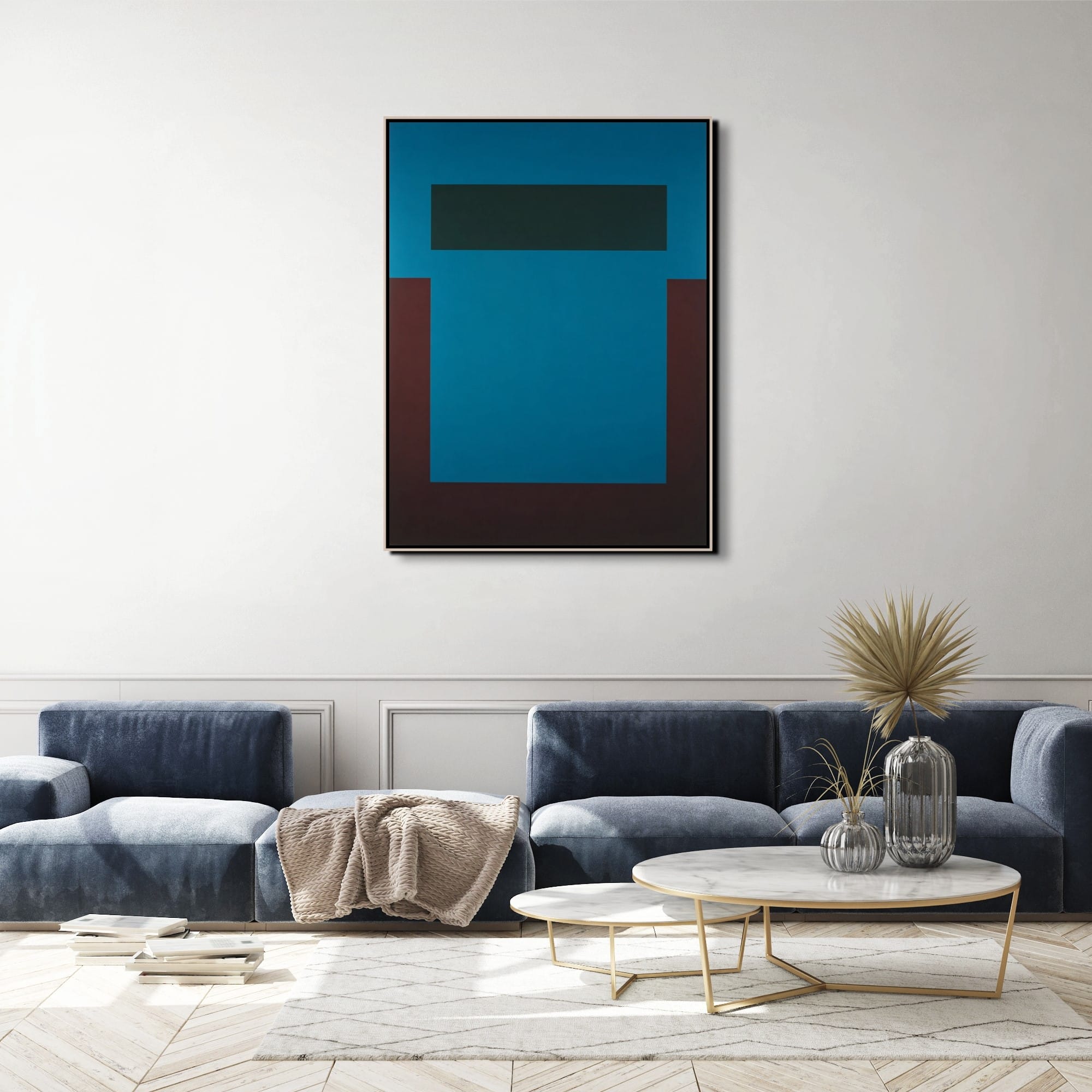 PRÁH PROSTORU - BA 08 2 Moderní abstraktní obraz do interiéru Práh prostoru – BA 08