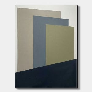 Geometrický minimalistický obraz Tři roviny – PS 04 s kompozicí tří barevných ploch