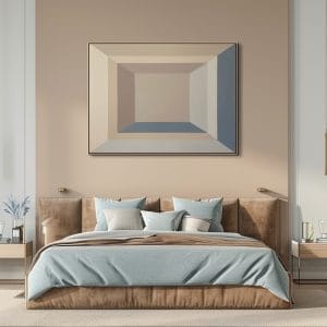 Minimalistický prostorový obraz Ticho prostoru – PS 08