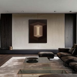 Geometrický obraz světla Vnitřní světlo II – PS 12 abstraktní malba