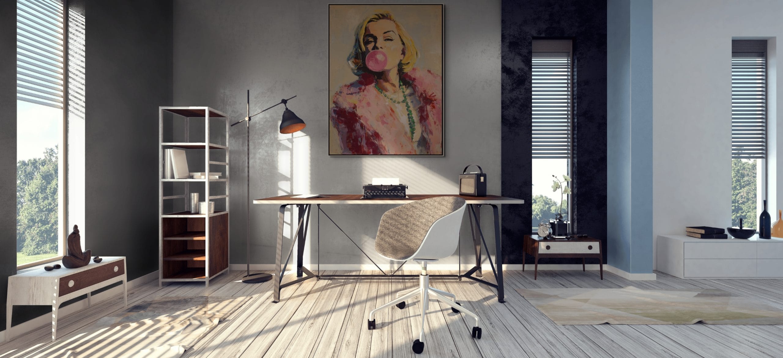 HVĚZDA SE ŽVÝKAČKOU - POP ART OBRAZ (APA 828) 7 Pop-art portrét ženy s růžovou žvýkačkovou bublinou v kožešinovém límci